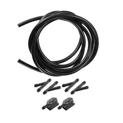 ACROPIX Universal Adjustable Windshield Wiper Washer Nozzle Jet, Black, 7pcs