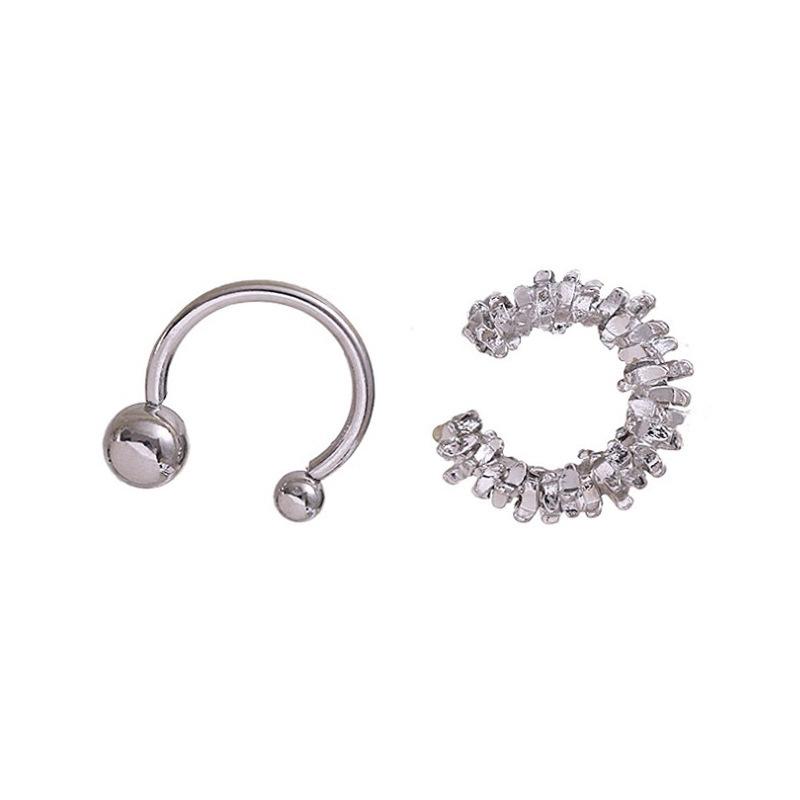 Small Two-Piece Set Without Ear Holes, Tea Cold Wind Ear Bone Clip Female