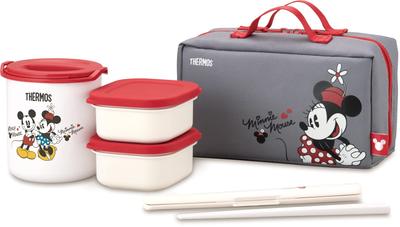 Marmita Térmica Thermos Go Disney Preto Vermelho BKR Aprox.. 0,6 DBQ-255DS