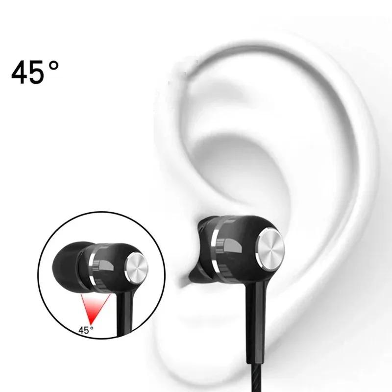1/2/3/4Pcs Universal 3.5mm Wired Headphones Sport Earbuds with Bass Phone Earphones Stereo Headset with Mic Volume Control