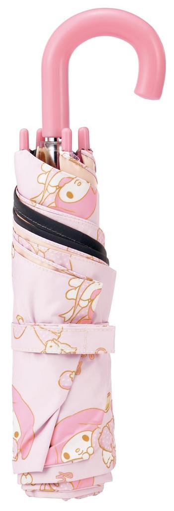 Skater Folding Ages Manual Includes Dedicated UV 6 Suitable for Sun and Includes Dedicated Storage Sanrio My Melody Big Children's Parasol, 50cm, 7-8,