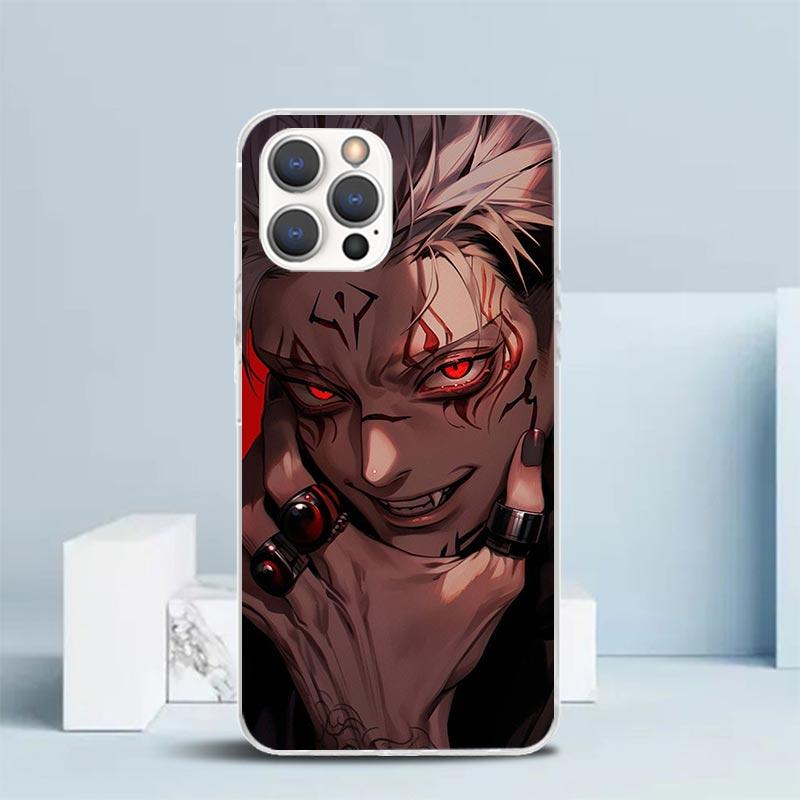 Kaisen J-Jujutsu Itadori Yuji Phone Case For IPhone 16 17 Air 16E 15 14 Plus 13 Mini 12 11 Pro Max 7 8 + SE 2020 Soft TPU Back C