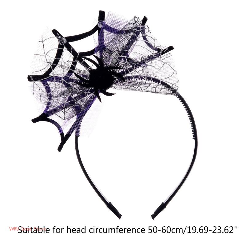 for Creative Web Hair Hoop Photoshoot Hair Holder Halloween Party Headwear for Children Adult Unisex