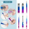7/10/12/15pcs Professional Nail Clippers Pedicure Kit, Stainless Steel Cuticle Nippers and Cutter Kit Grooming Kit for Travel