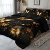 3pcs Luxury Golden Butterfly Bedding Duvet Cover Set Elegant Butterfly Bedding Quilt Set Modern Butterfly Themed Bed Quilt Set