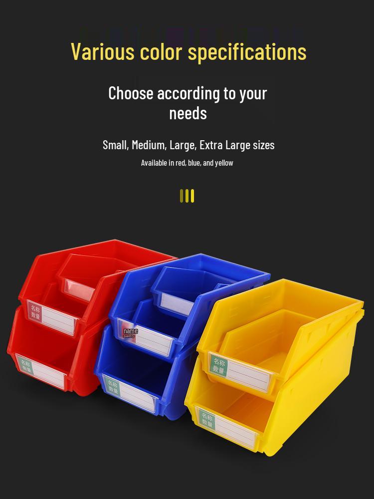 Back-Mounted Plastic Storage Box for Screws and Accessories
