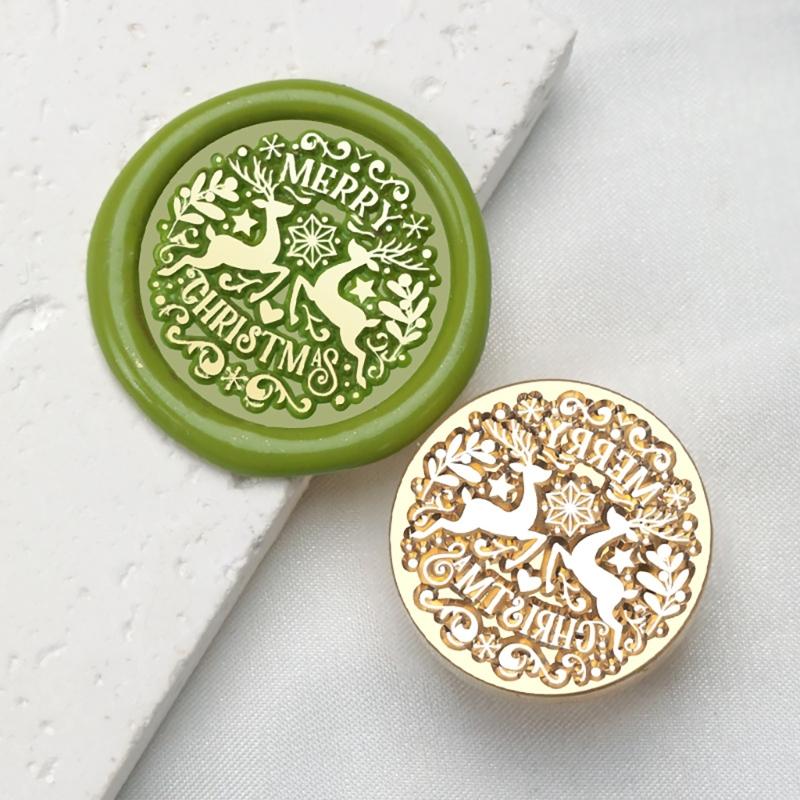 10Pcs Embossed Seal Stamp Head Scrapbooking Stamp Head for Appreciation Card Invitations Envelope Embellishment