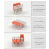 75pcs Quick Wiring Terminal PCT-412413 Two-way and Three-way Home Decoration Wire Connector Lamp Distribution Terminal Connector