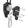 2pcs 1/8 Inch Rope Ratchet Hangers Lighting Pulley Adjustable Rope Clip Hanger, 150lb Capacity