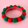 Pet Collar Plush Balls Decorative Fastener Tape Christmas Cats Dogs Pompom Collars for Birthday