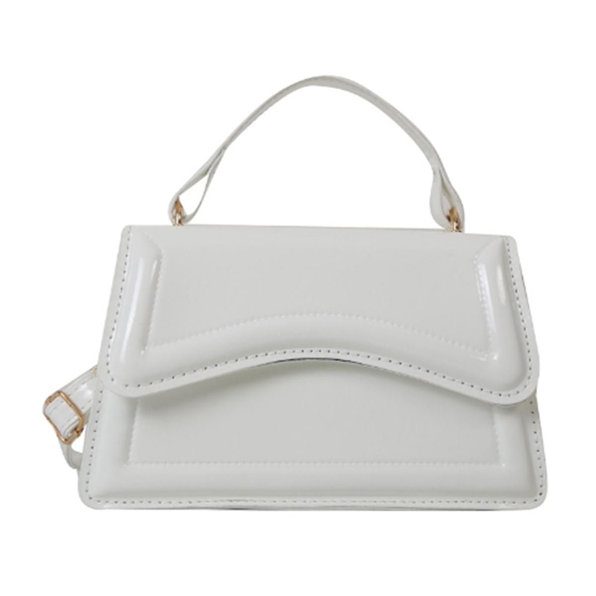 

Fashi new women s bag shoulder bag small fresh simple small square bag summer solid color handbag diagal bag a package белый