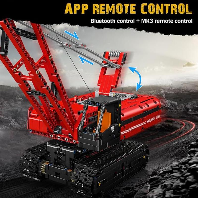 MOULD KING 15069&15070 MK Crawler Crane Building Kits, Building