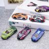 Vynikající kovové Iron Impact Rebound Ejection Auto Dětské zatahovací auto Dětské autíčko Model auta (6 ks Baleno)