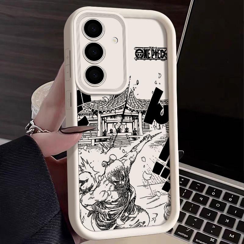 Roronoa Zoro Manga Phone Case For Samsung S26 S25 S24 S23 S21 S20 Ultra One Pieces For Galaxy S25 S24 FE S26 Plus Silicone Cover