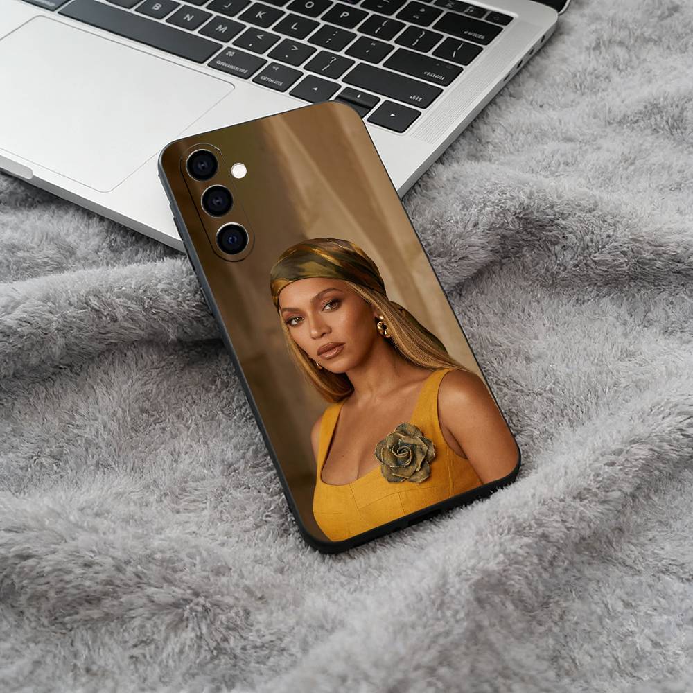 pop diva-B-eyoncé Phone Case For Samsung Galaxy A73,A71 A72,A70,A53,A52,A51,Soft Silicone Black Cover