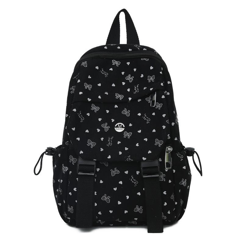 

Commuter Junior and Senior High School Student Cartoon Backpack with High-quality and Large-capacity Design чорний