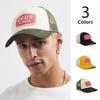 Vintage American Embroidered Letter Baseball Cap Men'S And Women'S Shade Mesh Personalized Truck Hat