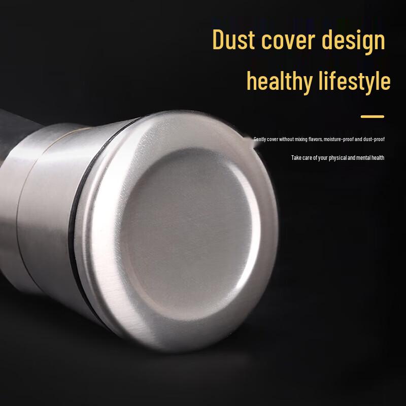 Baijie Manuell Pepparkvarnset i Rostfritt Stål & Glas