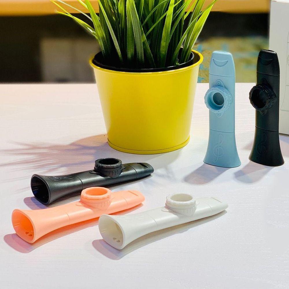 Adjustable Tone Kazoo Instrument Plastic Wind Instrument Single Hole Kazoo  Outdoor Activities