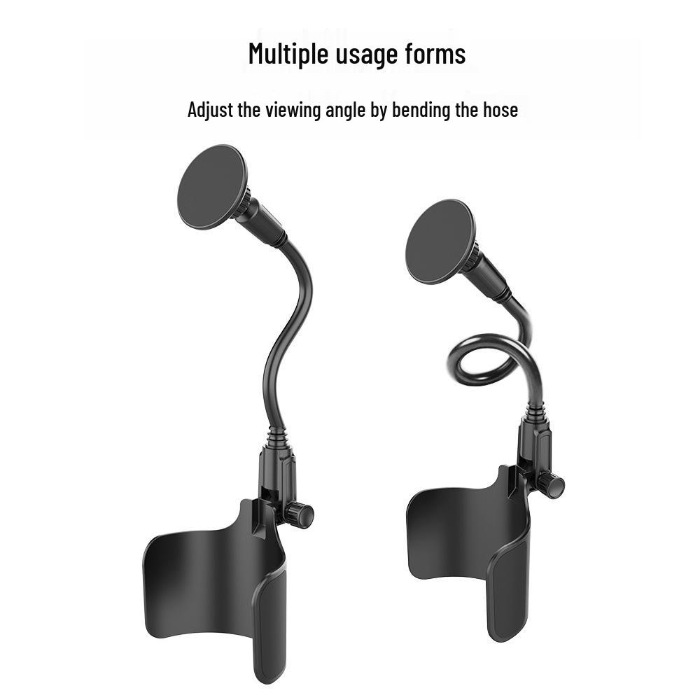 Magnetic Car Cup Holder & Phone Mount with Multi-functional Adjustment