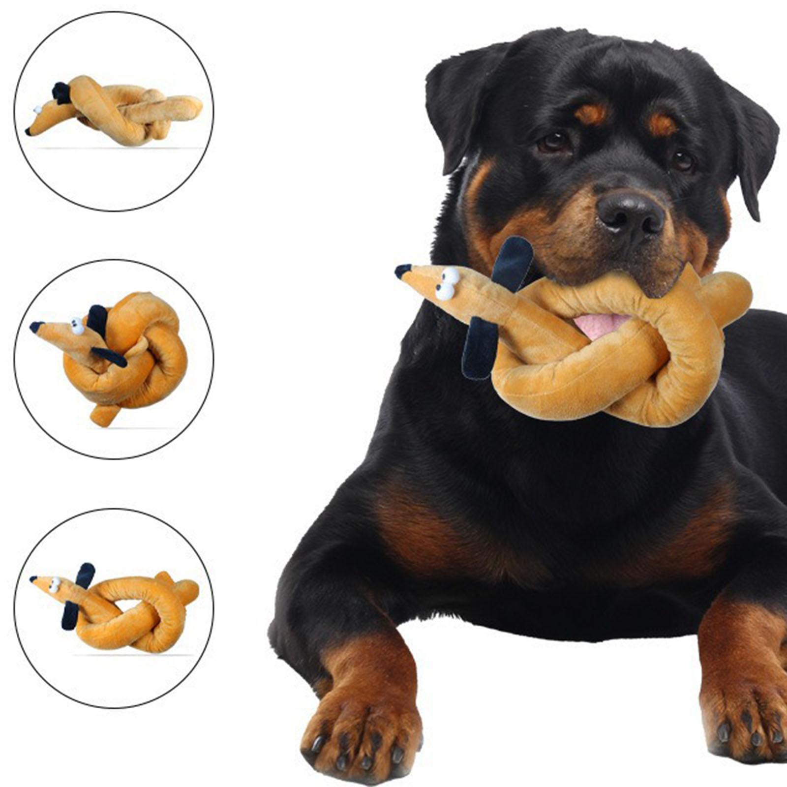 

Плюшевая игрушка для домашних животных в форме собаки, устойчивая к жеванию и эластичная one size коричневый