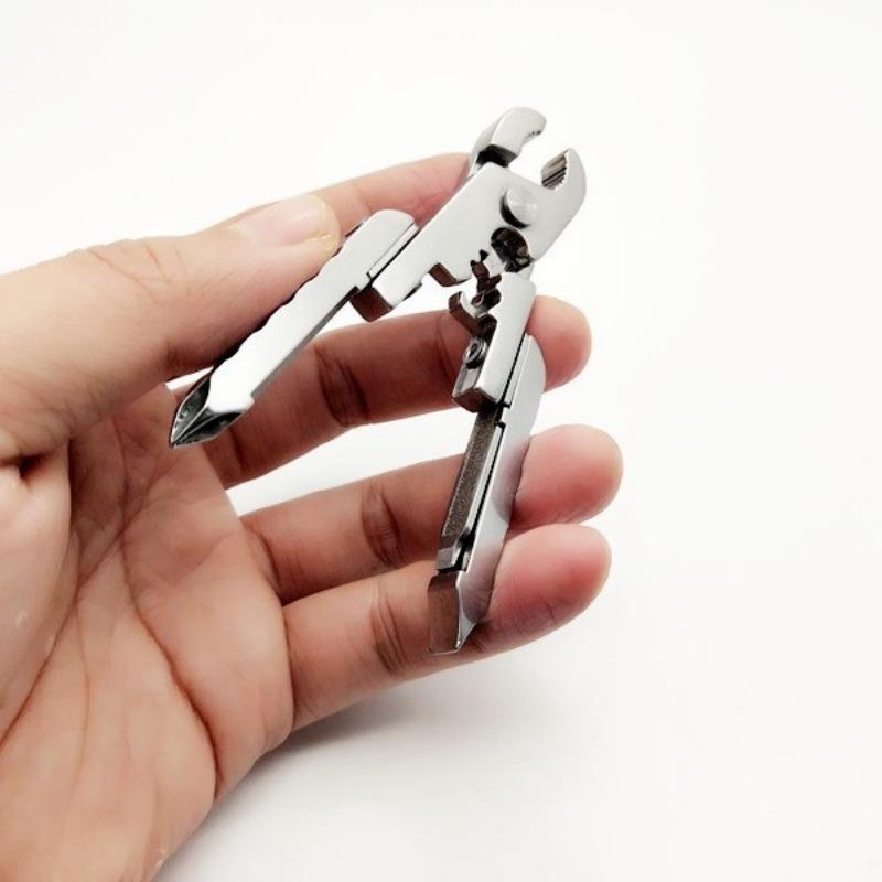 Multi-function Pliers Outdoor EDC Combination Tool Multi-purpose Screwdriver 10-in-1 Pliers with Buckle Bottle Opener