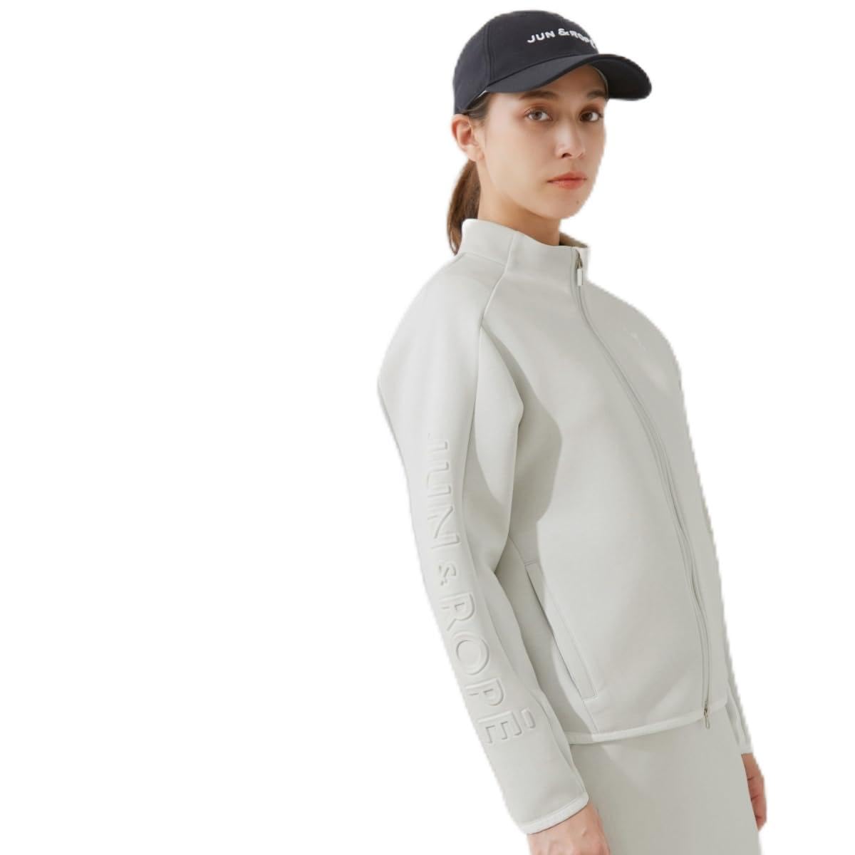 

Jun Rope Cardboard Knit Embossed Logo Blouson ERL34200 Gray & Women s (07)