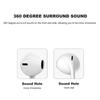 VAORLO 3.5MM Subwoofer Wired Earphones Super HiFi Bass Comfortable In-Ear Compatible With Smartphones PC Laptop