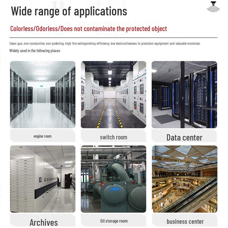 Pre-Pressurized Automatic Heptafluoropropane Gas Fire Extinguishing System with Agent Filling