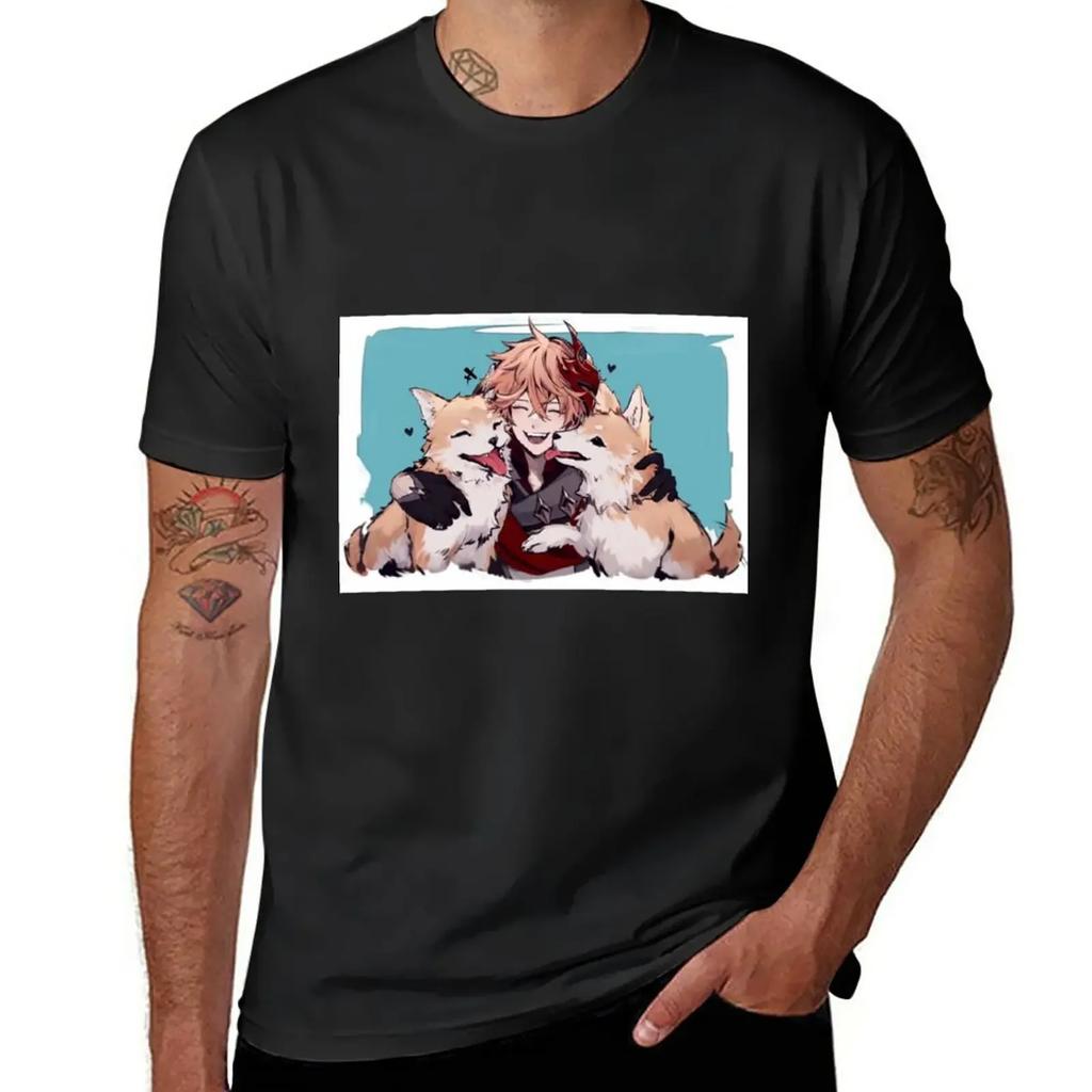Childe T-Shirt Oversized Customs Plain Black T Shirts Men