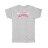 Gift T-Shirt : I Love Uluwatu Indonesia Clouds Retro Font