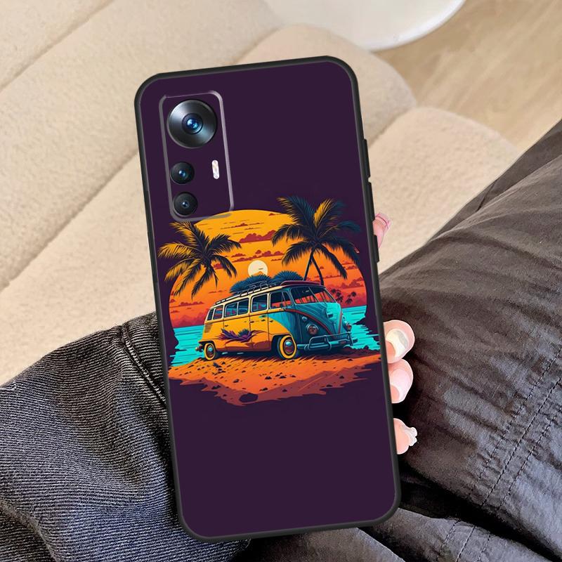 Combi Van Surf Case For POCO F5 X5 X3 Pro F4 X4 F3 C65 Cover For Xiaomi 13T Pro 11T 12T 14 12 13 Lite 12X
