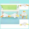 Adorable Plush White Goose Keychain Cute Yellow And Orange Duckling Charm For Bags