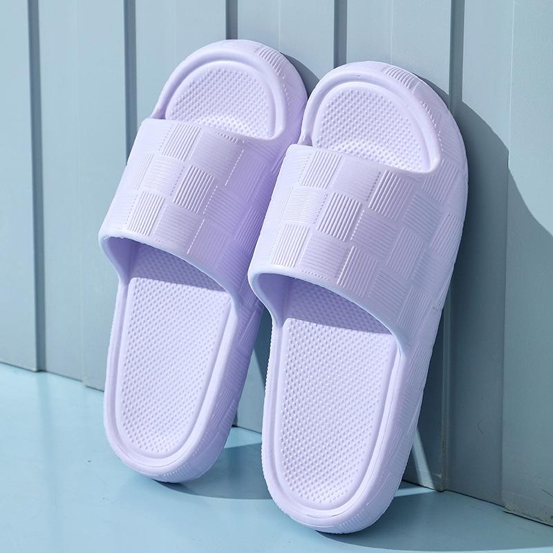 EVA slippers for women's home summer bathroom non-slip soft sandals for men to wear outside, stepping on shit slippers for bathing women