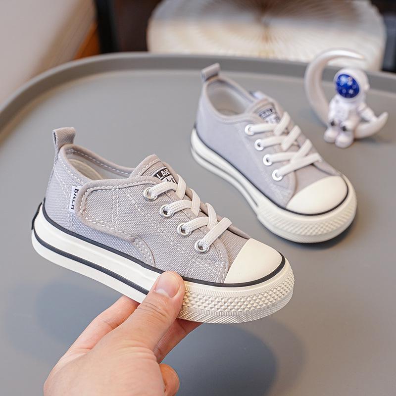 2025 Autumn New Kids' Canvas Shoes, Magic Tape, Elastic Band - Boys' & Girls' School Shoes