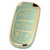 Soft Car Key Fob Cover Fit For Jeep Grand Cherokee Renegade Chrysler Dodge Ram Durango Charger Challenger Journey Dart