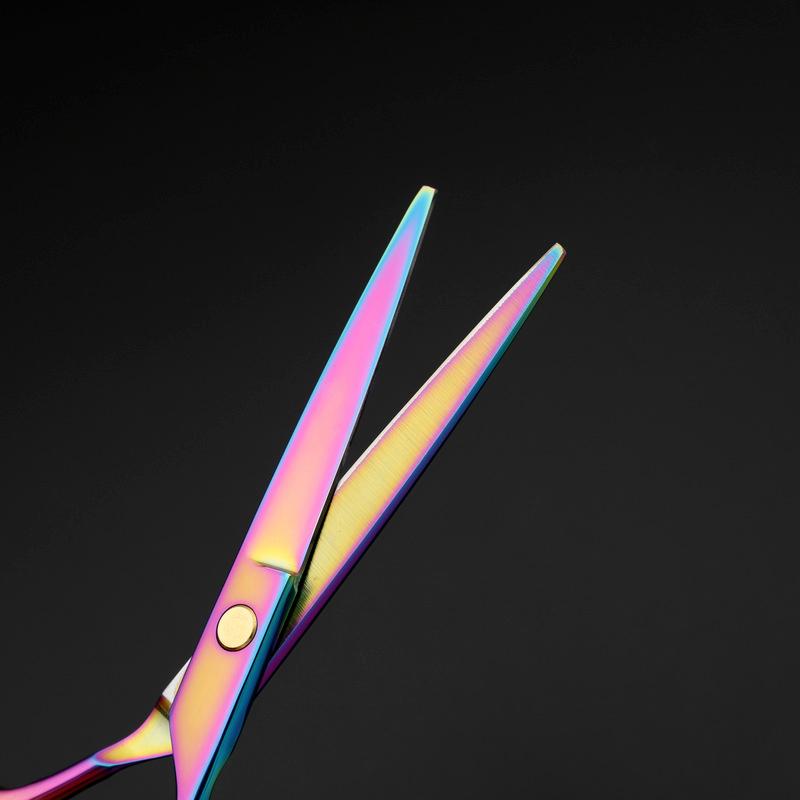 Профессиональные стальные 6-дюймовые ножницы Rainbow Cut для волос, набор ножниц для стрижки, филировочные ножницы, парикмахерские ножницы