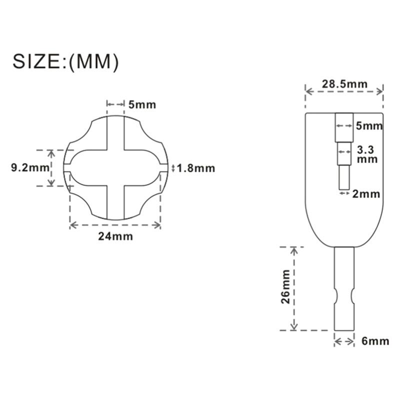 1PC Guitar String Winder Drill Electric String Changer Yukri Folk Electric Guitar Curling Head Classical Guitar Curling Head