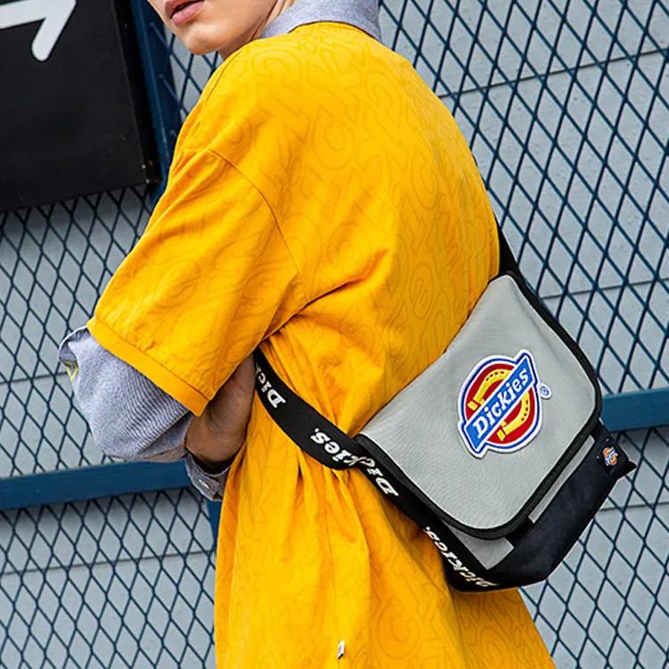 Dickies Polyester Messenger Bag , Shoulder Bag , Crossbody Bag Medium Unisex Shadow Gray (Unisex) Crossbody Bags 193U90LBB08GY02
