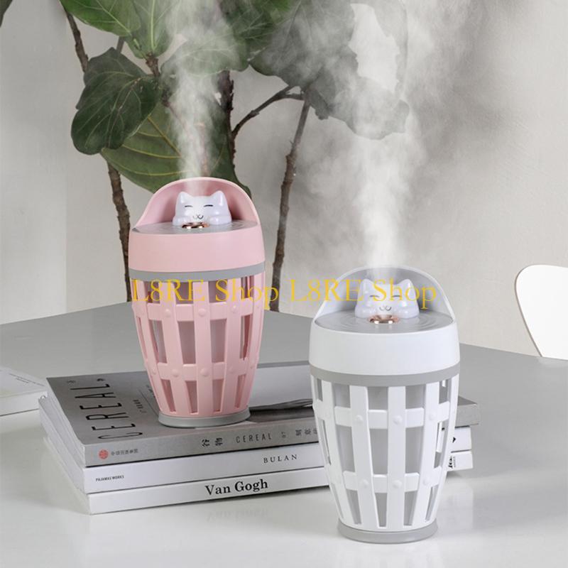 L8RE Portable 260ml Electric Air Humidifier Aroma Oil Diffuser USB Cool Mist Sprayer with Colorful Night Light for Home Car