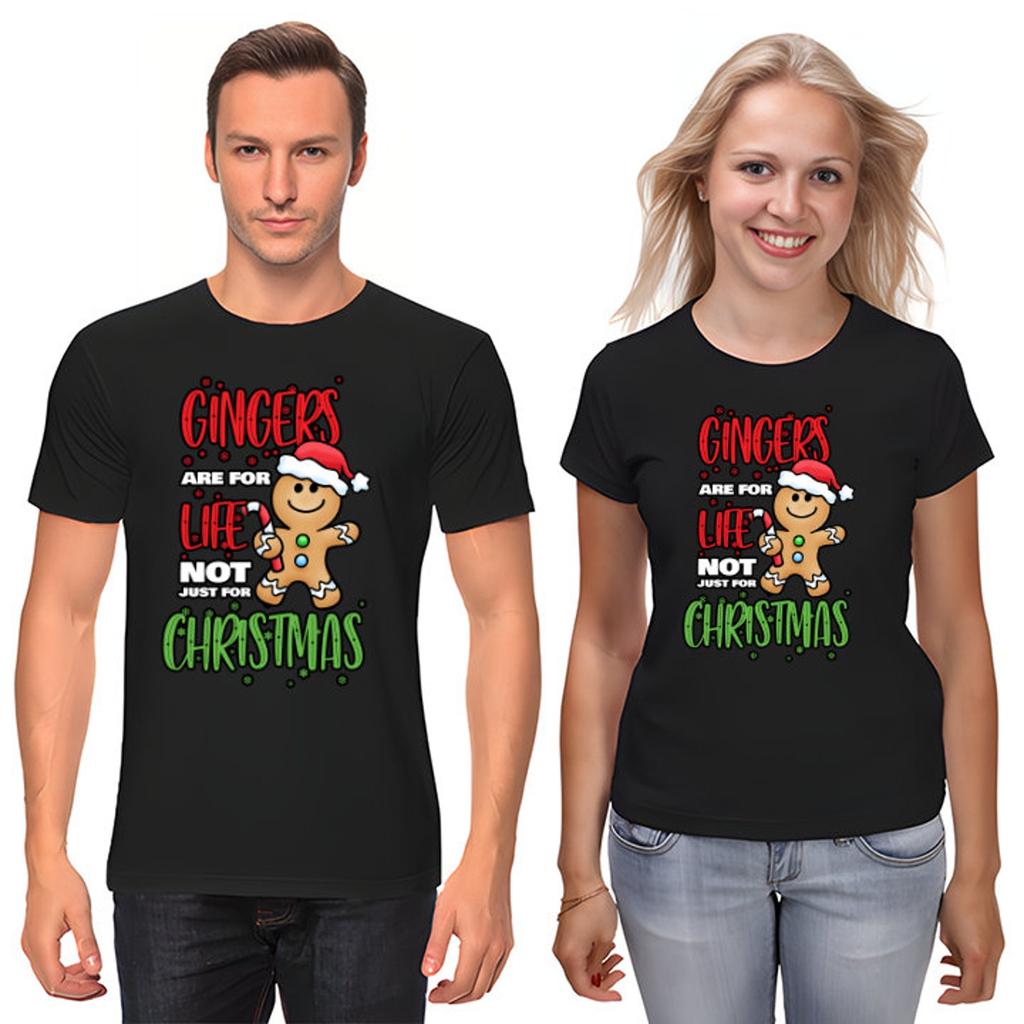Gingerbread Christmas T-Shirt: Gingers Are For Life, Cotton Tee
