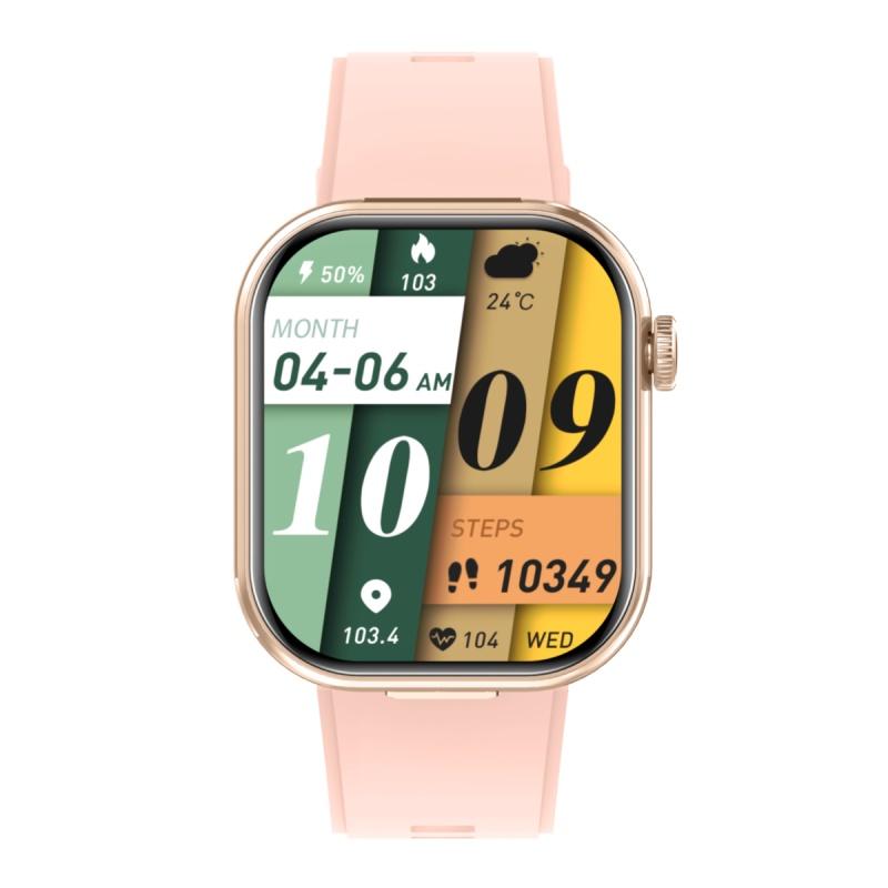 Rainbuvvy T99 TWS Smartwatch Wireless Earbuds 2.02inches IPS 320x385 BT5.0 Bluetooth Call IP67 Waterproof Smart Bracelet 300mAh Support Multi-language