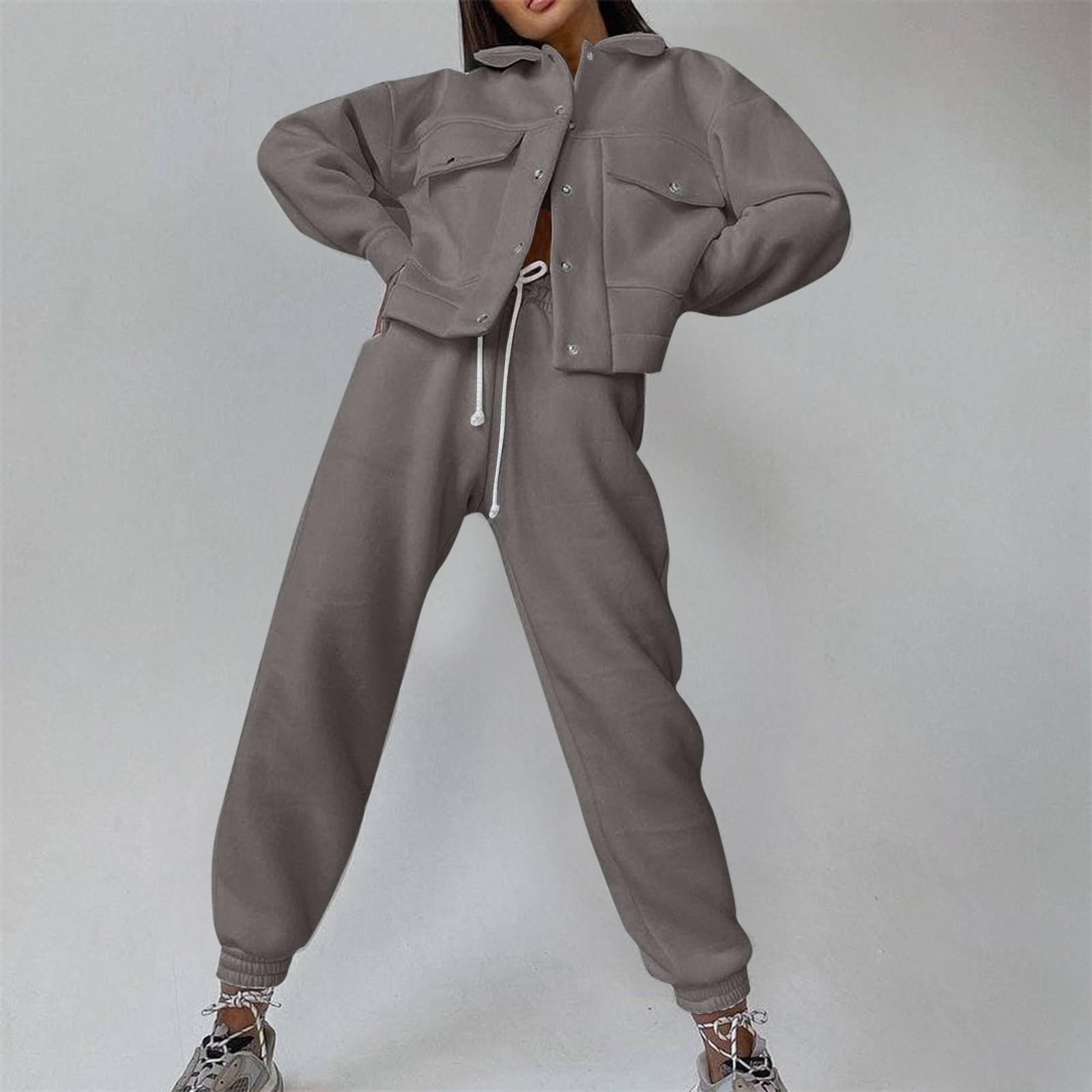 

Женский свободный однобортный пиджак большого размера с толстовкой XL