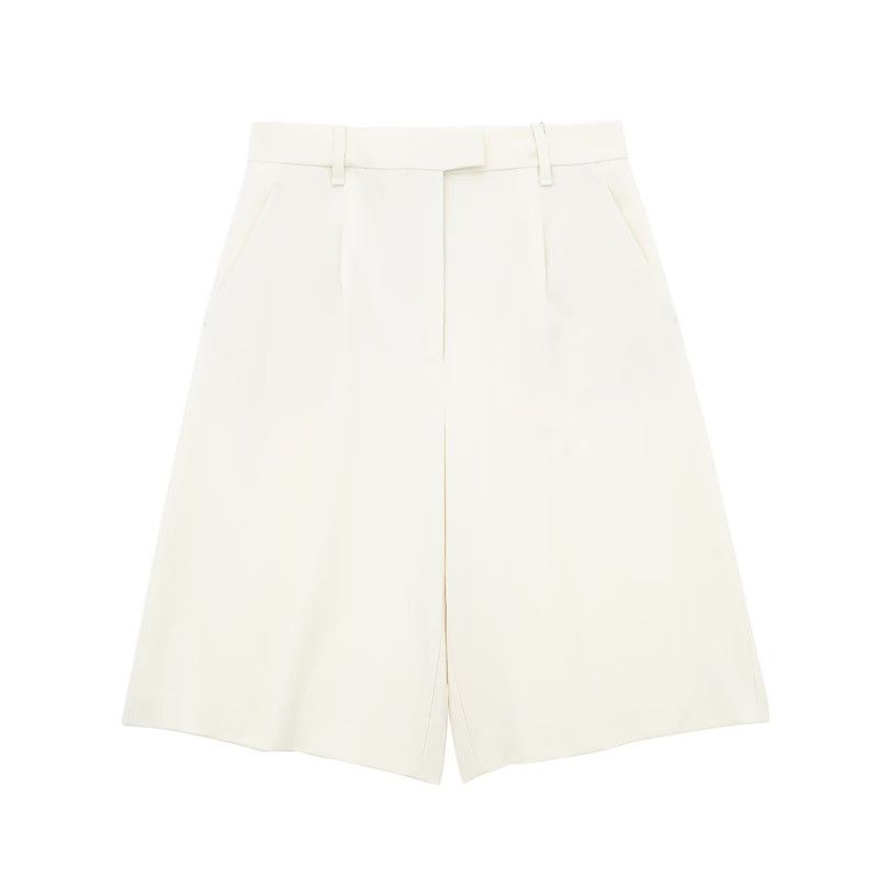 

Fashion Style Spring New Arrival Fashion Trendy Women s Pleated Design Long Casual Shorts 2907707 712 White S