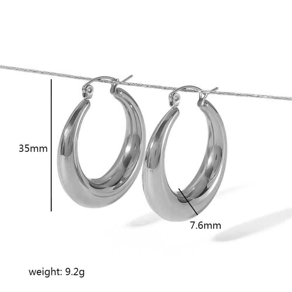 

Hot Sale Stainless Steel Glossy Fashion Earrings 18k Gold Niche Premium Earrings Actress Crystal