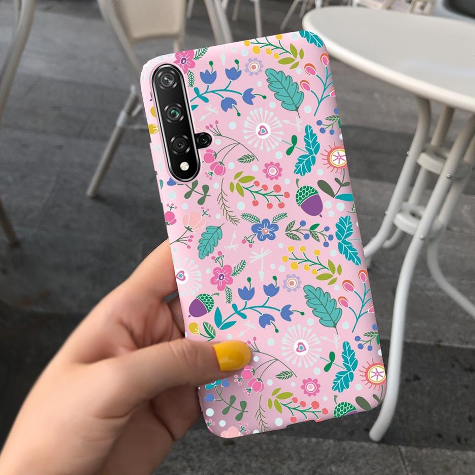For Huawei Honor 20 Case Stylish Painted Silicone Soft TPU Phone Case Fundas For Huawei Nova 5T 5 T Honor 20 Honor20 Cases Cover