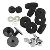 LADE Cymbals Stand Sleeves Felts Pad 18 Pcs Set With Washer Base Wing Nuts Replacement For Drum Hi-Hat Cymbal Stand Accessory