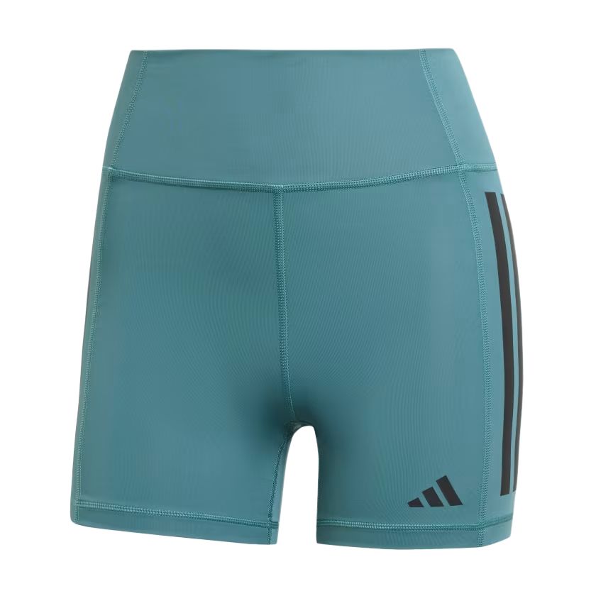 

Adidas Optime 3-Stripes Climacool Brand Logo High-Waisted Moisture-Wicking Sports Shorts Women shorts JX2817 L