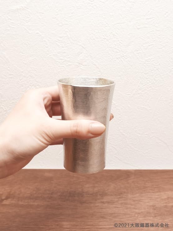 Osakasuzuki Becher-Paarset Aus reinem Hergestellt in Ein perfektes Geschenk für oder 60. Geburtstag Ein traditionelles Handwerk (Mittlere Größe) - Zinn, Japan. Vatertag,