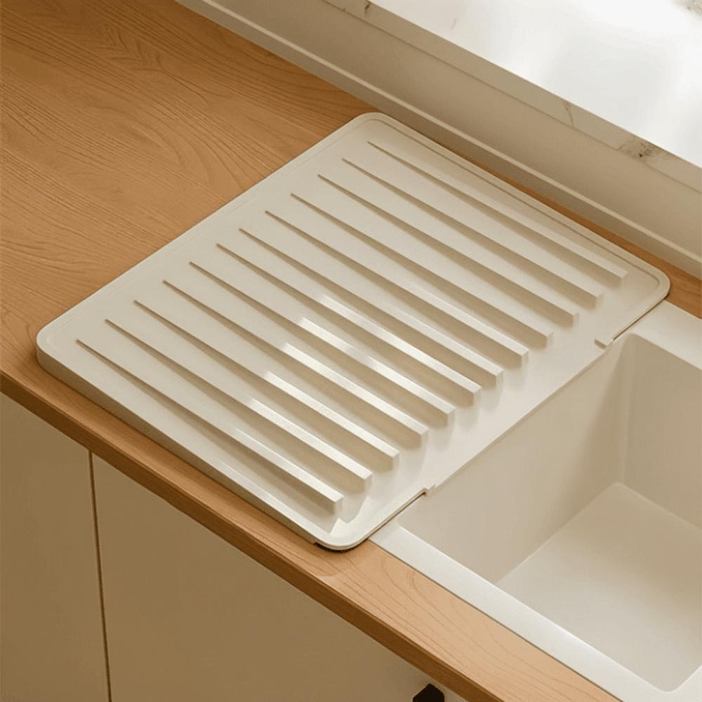 Flexible Thick Silicone Sink Drying Mat Heat-Resistant Kitchen Sink Mat  Bowl Plate Draining